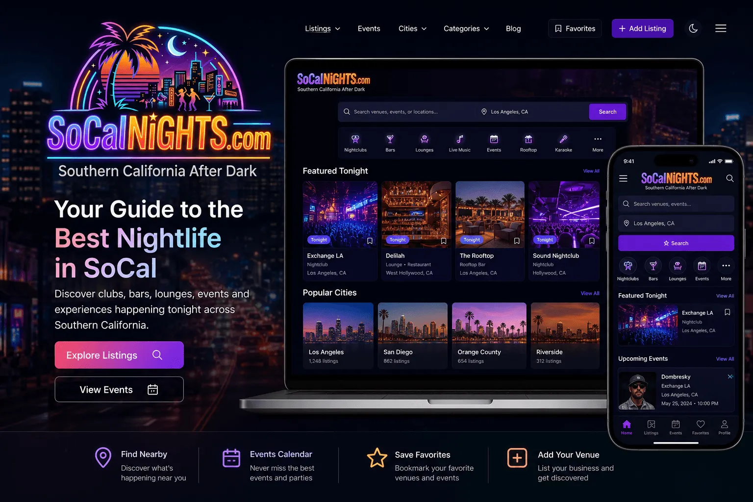 SoCalNights.com nightlife directory